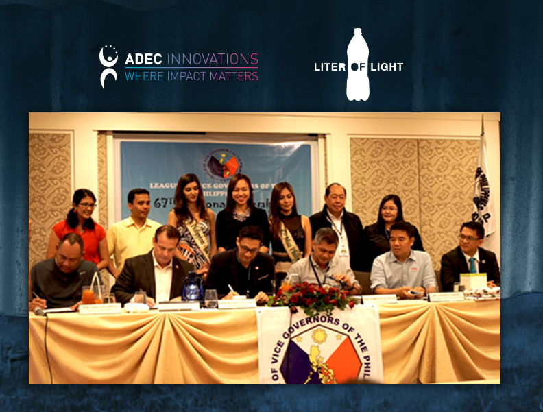 ADEC Innovations and Liter of Light: A Partnership in Smart Sustainable Lighting for All Photo